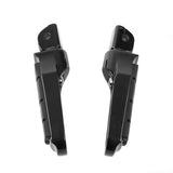 Black Rear Passenger Foot Pegs Fit For Harley Softail Standard Low Rider 2018-2023