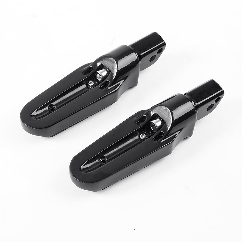 Black Rear Passenger Foot Pegs Fit For Harley Softail Standard Low Rider 2018-2023