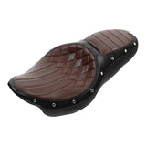 C.C. RIDER Touring Seat 2 up Seat Driver Passenger Seat Dueler For Harley Touring Street Glide Road Glide Electra Glide, 2008-2023