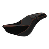 C.C. RIDER Softail Seat 2 up Driver And Passenger Seat Chopper Seats Alcantara Motorcycle Seats Cover Street Bob 114 FXBB 2018-2024