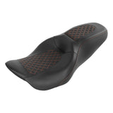 C.C. RIDER Touring Seat 2 up Seat Driver Passenger Seat For Harley Touring Street Glide Road Glide Electra Glide, 2008-2023