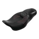 C.C. RIDER Touring Seat 2 up Seat Driver Passenger Seat Custom Motorcycle Seat For Harley Touring Street Glide Road Glide Electra Glide, 2008-2023