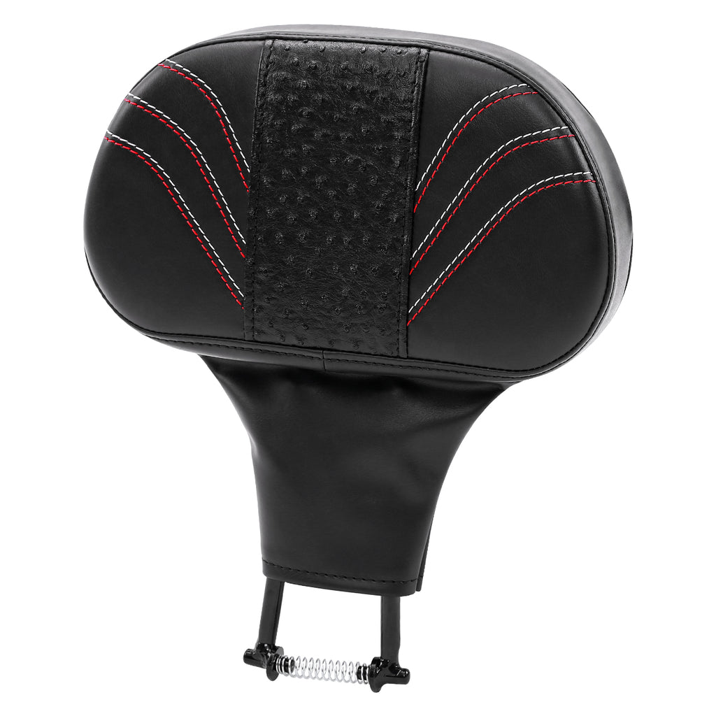 C.C. RIDER Rider Backrest 2 Up Seat Driver Backrest Pad Widow For Harley Touring CVO Street Glide Road Glide Electra Glide Road King, 1988-2023