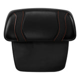 C.C. RIDER Touring Seat Two Piece Low Profile Driver Passenger Seat With Backrest For Road Glide Street Glide Road King, Black Orange, 2014-2023