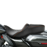 Gel Seat C.C. RIDER Touring Seat 2 Up Seat Driver Passenger Seat For Harley CVO Road Glide Electra Glide Street Glide Road King, 2009-2024