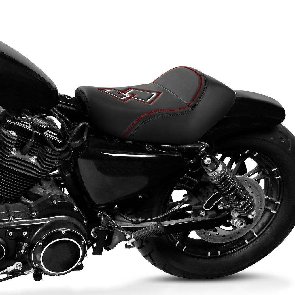 RIDER Harley Sportster Seat Café Racer Seat For Sportster Iron 883 Iron1200 XL883 XL1200 Custom Motorcycle Seat, 2010-2023