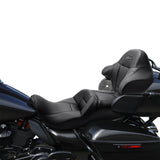 C.C. RIDER King Passenger Backrest King Tour Pack Trunk Backrest For Touring Road Glide Electra Glide Street Glide Road King, 2014-2023