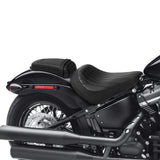 C.C. RIDER Softail Seat Driver And Passenger Seat 2 Up Seat Motorcycle Seats Cover For Street Bob Softail Standard FXBB FXST Black Orange 2018-2024