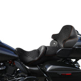 C.C. RIDER King Passenger Backrest King Tour Pack Trunk Backrest For Touring Road Glide Electra Glide Street Glide Road King, 2014-2023