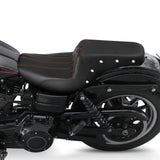 C.C. RIDER Dyna Step Up Seat 2 up Seat For Fat Bob FXD/FXDWG Lattice Stitching Studs Design, 2006-2017