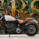 C.C. RIDER Softail Seat 2 up Driver And Passenger Seat Chopper Seats Street Bob 114 FXBB 2018-2023 Black Orange