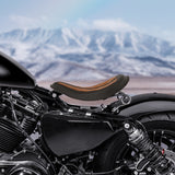 C.C. RIDER Sportster Seat Solo Spring Seat Classic Brown Diamond Stitch For Iron 883 Iron 1200 Bobber Seat Chopper Seat 2004-2023