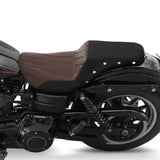 C.C. RIDER Dyna Step Up Seat 2 up Seat For Fat Bob FXD/FXDWG Lattice Stitching Studs Design, 2006-2017
