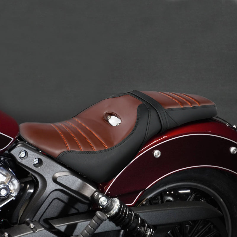 C.C. RIDER Indian Scout 2 Up Seat Driver Passenger Seat For Indian Scout Sixty 100th Aniversary Scout ABS, 2015-2023