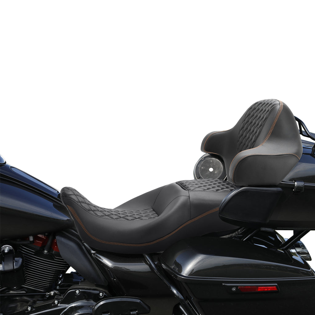 Low-Profile Seat Set For Harley Touring Street Glide Road King 2009-2021  2020 US