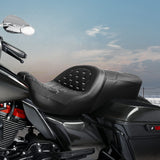 Gel Seat C.C. RIDER Touring Seat 2 Up Seat Driver Passenger Seat For Harley CVO Road Glide Electra Glide Street Glide Road King, 2009-2023