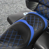 C.C.RIDER Indian Chieftain 2 Up Seat Touring Motorcycle Seat Diamond Stitching, 2014-2025