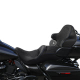 C.C. RIDER King Passenger Backrest King Tour Pack Trunk Backrest For Touring Road Glide Electra Glide Street Glide Road King, 2014-2023