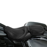 C.C. RIDER Touring Seat Two Piece 2 Up Seat Low Profile Driver Passenger Seat Bulllet For Road Glide Street Glide Road King, 2009-2023
