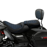 C.C. RIDER Passenger Backrest Sissy Bar Backrest For Harley Touring CVO Road Glide Street Glide Road King