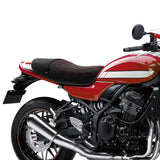 C.C.RIDER Kawasaki Z900RS ERGO Seat Genuine Z900RS Cafe 2 Up Seat Black Red  Lattice Stitch Fits Kawasaki Z900RS 2018-2025