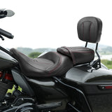 C.C. RIDER Passenger Backrest Sissy Bar Backrest Bullet For Harley Touring CVO Road Glide Street Glide Road King