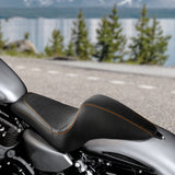 C.C. RIDER Sportster Seat Solo Seat 3.3 Gallon Tank Sportster Seat For Iron 883 Iron 1200 XL883 XL1200, 2004-2023