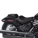 C.C. RIDER Softail Seat Driver And Passenger Seat 2 Up Seat Motorcycle Seats Cover For Street Bob Softail Standard FXBB FXST Black Orange 2018-2024