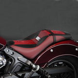 C.C. RIDER Indian Scout 2 Up Seat Driver Passenger Sport Seat Contrast Color Alligator Pattern For Indian Scout Sixty 100th Aniversary, 2015-2024