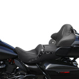 C.C. RIDER King Passenger Backrest King Tour Pack Trunk Backrest For Touring Road Glide Electra Glide Street Glide Road King, 2014-2022