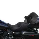 C.C. RIDER King Passenger Backrest King Tour Pack Trunk Backrest Cosmo For Touring Road Glide Electra Glide Street Glide Road King, 2014-2023