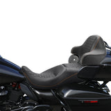 C.C. RIDER King Passenger Backrest King Tour Pack Trunk Backrest For Touring Road Glide Electra Glide Street Glide Road King, 2014-2023