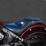 C.C. RIDER Driver Passenger Seat 2 Up Seat Custom Motorcycle Seat Snake Print For Indian Scout Sixty 100th Aniversary Scout ABS, 2015-2023