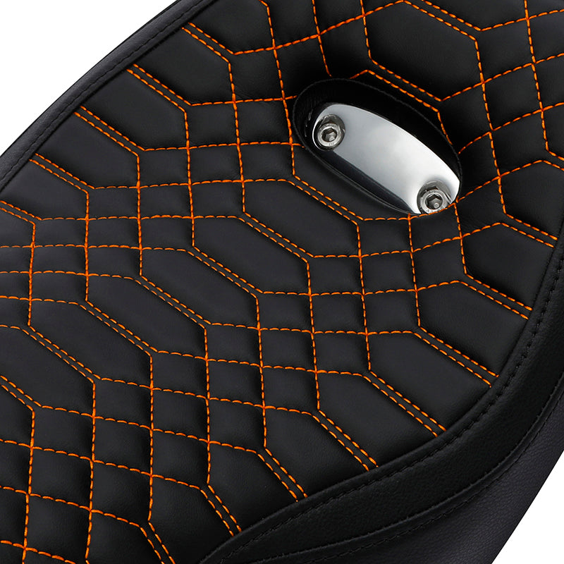 C.C. RIDER Indian Scout 2 Up Seat Driver Passenger Seat Honeycomb Stitching For Indian Scout Sixty 100th Aniversary Scout ABS, 2015-2023