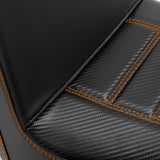C.C. RIDER Softail Step Up Seat 2 up Seat Carbon Fiber For Softail Street Bob FXBB Standard FXST Models 2018-2024