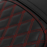 C.C.RIDER Kawasaki Z900RS ERGO Seat Genuine Z900RS Cafe 2 Up Seat Black Red  Lattice Stitch Fits Kawasaki Z900RS 2018-2025