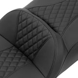 C.C. RIDER Touring Seat 2 Up Seat Driver Passenger Seat Cosmo For Harley CVO Road Glide Electra Glide Street Glide Road King, 2009-2023