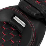 Gel Seat C.C. RIDER Two-Piece 2-Up Seat Bullet For Harley Touring CVO Electra Street Glide 2009-2023