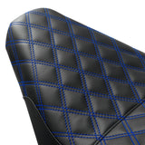 Gel Seat C.C. RIDER Softail Seat 2 up Seat Step Up Lattice Stitching For Softail Standard Street Bob FXBB Standard FXST, 2018-2024