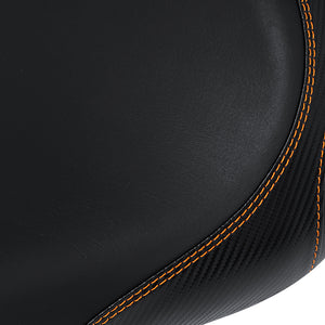 C.C.RIDER Sportster Two Piece Two Up Orange Stitching Seat For XL883N Models, 2016-2023