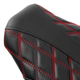 C.C.RIDER Softail Passenger And Driver Seat Lattice Stitching Two Piece Seat  For Harley Fatboy 114 FLFB FLFBS, 2018-2024