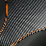 C.C. RIDER GSX-R750 GSX-R600 Front And Rear Seat Fit For SUZUKI GSXR750 GSXR600 Black Orange Stitch, 2006-2007