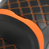 C.C.RIDER Indian Chieftain 2 Up Seat Touring Motorcycle Seat Diamond Stitching, 2014-2025