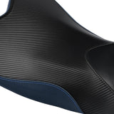 C.C. RIDER GSX-R750 GSX-R600 Front And Rear Seat Fit For SUZUKI GSXR750 GSXR600 Black Blue Carbon Fiber, 2006-2007