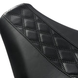 C.C. RIDER Softail Step Up Seat 2 up Seat Lattice Stitching For Softail Standard Street Bob FXBB Standard FXST, 2018-2024