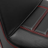 C.C. RIDER Softail Step Up Seat 2 up Seat Carbon Fiber For Softail Street Bob FXBB Standard FXST Models 2018-2024