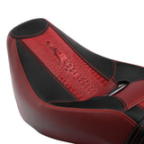 C.C. RIDER Indian Scout 2 Up Seat Driver Passenger Sport Seat Contrast Color Alligator Pattern For Indian Scout Sixty 100th Aniversary, 2015-2024