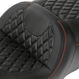 Gel Seat C.C. RIDER Touring Seat 2 Up Seat Driver Passenger Seat For Harley CVO Road Glide Electra Glide Street Glide Road King, 2009-2023