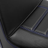 C.C. RIDER Softail Step Up Seat 2 up Seat Carbon Fiber For Softail Street Bob FXBB Standard FXST Models 2018-2024