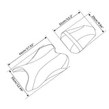 C.C. RIDER YZF R1 Front And Rear Seat For YAMAHA YZFR1 Black Orange Circle Pattern, 2007-2008